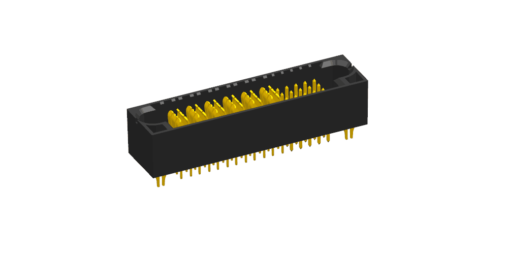 6P电力+20P信号 5.08mm 公端座 180度 插片式电源信号连接器