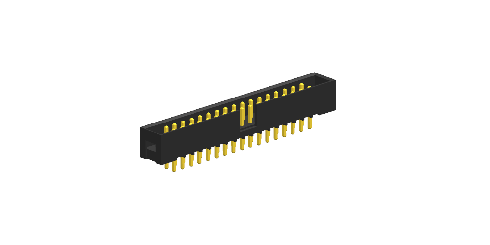 简牛2.0mm 双排 180度（塑高5.6）